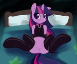  bed collar equine friendship_is_magic hi_res horn latex looking_at_viewer my_little_pony presenting pussy smitty_g solo spread_legs spreading twilight_sparkle_(mlp) unicorn 