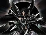 armor black_hair hades_(saint_seiya) lanuarius male_focus saint_seiya solo sword weapon wings 
