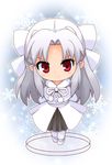  bad_id bad_pixiv_id blush bow faux_figurine hair_bow long_hair looking_at_viewer melty_blood pantyhose red_eyes smile snowflakes solo tsukihime white_len zipang_(zip@ng_works) 