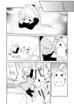  chuchu_(pokemon) comic crossed_arms greyscale monochrome pokemon pokemon_special unagi_(kobucha_blaster) yellow_(pokemon) 