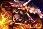  action angel_wings armor bad_id bad_pixiv_id bat_wings buckler cape caramel_(artist) clenched_hand crystal dark_meta_knight feathers fighting_stance fire flying galacta_knight galaxia_(sword) gauntlets horns kirby_(series) lance lightning making_of male_focus mask meta_knight multiple_boys night night_sky no_humans pauldrons polearm red_eyes rock shield shoulder_armor sky smoke spaulders standing star_(sky) sword torn_wings weapon wings yellow_eyes 