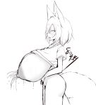 animal_humanoid areola big_breasts big_butt big_tail blush blush_lines bodily_fluids breasts butt canid canid_humanoid canine canine_humanoid clothing cute_fangs drooling ejaculation exposed_breasts fangs female fox4_19 fox_humanoid genital_fluids hair hi_res huge_breasts huge_tail humanoid lactating mammal mammal_humanoid milk monochrome nipples open_mouth pantsless_female pantsless_humanoid projectile_lactation pupils saliva shirt short_hair side_view signature simple_background small_pupils solo standing sweat sweatdrop tail teeth thick_thighs topwear vaginal_fluids vaginal_squirting