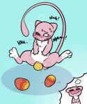 blush bodily_fluids breath chest_tuft cloud_emanata daydream drooling eclairscollection egg emanata eyes_closed female floating generation_1_pokemon genital_fluids genitals hand_on_belly legendary_pokemon mallow_(some_nerd) mew_(pokemon) nintendo one_eye_closed oviposition panting pokemon pokemon_(species) pregnant pregnant_female pussy_juice_on_egg saliva semi-anthro solo spread_legs spreading sweat sweatdrop tuft vaginal_fluids vulva