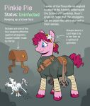 absurd_res blue_eyes clothed clothed_feral clothing conjoined cracklewink earth_pony equid equine female feral flower friendship_is_magic hasbro hi_res hooves horror_(theme) horse infection_au mammal my_little_pony pinkie_pie_(mlp) plant pony rock saddle scar solo tail