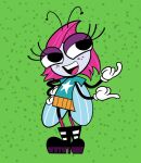 2019 antennae_(anatomy) anthro arthropod black_boots black_clothing black_footwear blue_clothing blue_shirt blue_topwear boots bottomwear clothing disney female fly_(animal) footwear freckled_face freckles gloves hair handwear insect maggie_pesky orange_bottomwear orange_clothing orange_skirt pink_clothing pink_footwear pink_hair pink_socks scottforester17 shirt shoes skirt socks solo the_buzz_on_maggie topwear white_clothing white_gloves white_handwear wings