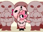 2018 4_fingers :o ambiguous_gender ambiguous_human anthro anthro_focus armor army belt black_belt black_boots black_clothing black_eyes black_footwear boots bottomwear clothing digital_media_(artwork) domestic_pig earthbound_(series) eyelashes female female_anthro female_focus fingers footwear fur gaturo gloves group handwear head_tuft headgear helmet human larger_ambiguous larger_human looking_aside mammal mina_(gaturo) nintendo open_mouth pants pigmask pink_body pink_bottomwear pink_bow pink_clothing pink_fur pink_gloves pink_handwear pink_nose pink_outfit pink_pants pink_tuft shoes size_difference smaller_anthro smaller_female standing suid suine sus_(pig) tuft white_sclera