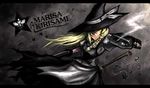  bad_id bad_pixiv_id blonde_hair braid broom character_name dual_wielding gangsta_hold gia gun hair_over_one_eye handgun hat holding kirisame_marisa long_hair shell_casing smoke smoking_gun solo touhou weapon witch_hat yellow_eyes 