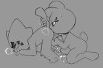 2025 all_fours anal anthro anthro_on_anthro anthro_rimming_anthro balls bent_over blush blush_lines bodily_fluids bonita_(gaturo) butt choker choker_only cum cum_on_ground cum_splatter digital_drawing_(artwork) digital_media_(artwork) domestic_cat duo ejaculation erection eyebrows eyelashes eyes_closed felid feline felis female female_anthro female_rimming female_rimming_male gaturo genital_fluids genitals glans greyscale half-closed_eyes handjob handjob_from_behind hi_res holding_tail jewelry kneeling lagomorph leporid line_art looking_pleasured male male/female male_anthro mammal marte_(gaturo) monochrome motion_lines narrowed_eyes necklace necklace_only nude nude_anthro nude_female nude_male oral orgasm penile penis rabbit reach_around rimming rimming_male rusty_trombone scut_tail sex short_tail simple_background sweat tail thick_eyebrows tongue tongue_out tremble_lines tremble_spikes