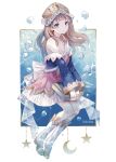  1girl absurdres artist_name atelier_(series) atelier_totori blue_eyes book boots border brown_hair bubble commentary_request detached_sleeves dress high_heel_boots high_heels highres hitoba holding holding_book long_hair looking_at_viewer outside_border pink_dress solo strapless strapless_dress totooria_helmold twitter_username white_boots white_border 