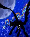 absurd_res ambiguous_gender cracklewink cutie_mark equid equine feathered_wings feathers feral friendship_is_magic hasbro hi_res horn magic mammal moon my_little_pony mythological_creature mythological_equine mythology princess_luna_(mlp) solo unicorn_horn winged_unicorn wings