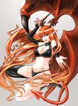  bad_id bad_pixiv_id breasts cleavage demon_tail highres large_breasts legs long_hair long_legs lord_of_vermilion miatsushi midriff navel orange_eyes orange_hair pointy_ears solo succubus_(lord_of_vermilion) tail thighs very_long_hair 