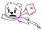 2016 anthro bear black_eyes black_nose blush blush_lines cartoon_network clothing digital_drawing_(artwork) digital_media_(artwork) dress eyelashes featureless_feet feet female female_anthro first_aid_kit flat_body gaturo holding_object mammal medical_instrument open_mouth paper_creature pink_blush pseudo_clothing pseudo_dress red_cross running scientific_instrument shaded solo teri_(tawog) the_amazing_world_of_gumball triangle_nose ursine white_body white_clothing white_dress white_ears