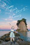  1girl alternate_costume arms_up black_boots blue_dress blue_eyes blue_sky boots ceras_yanagida_lilienfeld cirrus_clouds closed_mouth cloud day double_bun dress english_text frilled_dress frills full_body gimtaro grey_hair hair_bun happy_birthday heart highres link!_like!_love_live! location_request looking_at_viewer love_live! notice_lines on_rock outdoors photo_background polka_dot polka_dot_dress short_hair sky smile solo split_mouth spoken_heart standing very_low_bun virtual_youtuber 