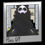 1:1 anthro balls big_balls big_penis black_body black_fur bodily_fluids canid canine canis changed_(video_game) cum digital_media_(artwork) domestic_dog ejaculation erection fur genital_fluids genitals glistening glistening_body goo_creature hands-free hi_res huge_penis humanoid_genitalia humanoid_penis male mammal mask nude penis puro_(changed) shocked simple_background solo spontaneous_ejaculation surprise surprised surprised_expression sweat sweatdrop sweaty_legs sweaty_thighs tail thick_thighs wide_hips wolf woopyy