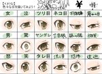  brown_eyes chart domoki_kenji eyes original tareme tears translated tsurime 