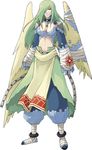  bandages breasts choker cleavage hair_over_one_eye highres large_breasts long_hair midriff phicra solo summon_night summon_night_twin_age tobe_sunaho wings 