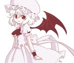  albino bad_id bad_pixiv_id hat ica remilia_scarlet ribbon short_hair solo touhou wings 