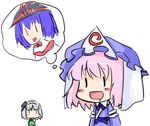  bad_id bad_pixiv_id chibi imagining konpaku_youmu lowres multiple_girls nagae_iku nekoyama saigyouji_yuyuko saliva touhou 