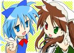  bad_id bad_pixiv_id cirno crossover heterochromia lucky_star motteke!_serafuku multiple_girls parody rin_(royal) rozen_maiden suiseiseki touhou 