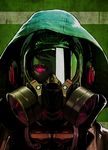  abstract_background ambiguous_gender citrulluslanatus female filter filters gas_mask glowing hood lights red_eyes unknown_artist zipper 