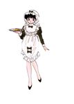  1girl high_heels maid maid_outfit ranma_1/2 shoes short_hair takahashi_rumiko tendou_akane 