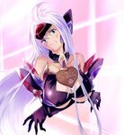  1girl bag chocolate collar heart long_hair negresco sweat t-elos xenosaga 