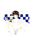  bath brown_hair cat escarlata524 highres photoshop ranma_1/2 short_hair takahashi_rumiko tendou_akane 