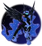  armor equine female friendship_is_magic horn horse my_little_pony nightmare_moon_(mlp) pony princess princess_celestia_(mlp) royalty winged_unicorn wings zaiyaki 