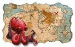  hibbary map octopus red red_body scratch treasure_map 
