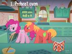  big_macintosh_(mlp) cooking cutie_mark equine female feral friendship_is_magic hair horse horsecock male mammal my_little_pony oral oral_sex oven penis pink_hair pinkie_pie_(mlp) pony pussy sex straight syoee_b 