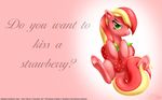  cutie_mark equine female friendship_is_magic green_eyes hair horse looking_at_viewer multi-colored_hair my_little_pony original_character pony rayhiros solo strawberry_kiss 