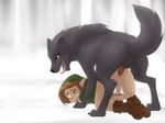  anal anal_penetration balls bottomless bound canine erection gay human link male penetration penis sex skin the_legend_of_zelda tunic video_games wolf 