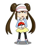  1girl hydrangia long_hair mei_(pokemon) poke_ball pokeball pokemon pokemon_(game) pokemon_bw2 
