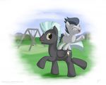  cub cutie_mark duo equine feral friendship_is_magic hi_res horse male mammal my_little_pony pegasus pehasus playground pony rumble_(mlp) sibling skipsy smile thunderlane_(mlp) wings young 