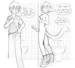  basitin bathroom canine duo erection eric_vaughan gay glory_hole human keith_keiser knot male mammal penis stuck toilet tom_fischbach trace_legacy twokinds webcomic 