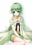  calm,_silent_gusta duel_monster green_hair highres robe sitting yu-gi-oh! 