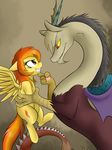  discord_(mlp) draconequus equine eye_contact female feral friendship_is_magic hi_res horse male mammal my_little_pony pegasus pony spitfire_(mlp) spittfire wings wonderbolts_(mlp) 