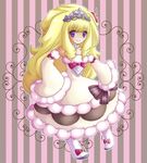  blonde_hair cherry duel_monster food fruit madolche madolche_puddingcess princess yu-gi-oh! 
