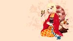  ao_no_exorcist blonde_hair butterfly flowers japanese_clothes kimono moriyama_shiemi photoshop 
