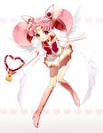  back_bow bad_id bad_pixiv_id bishoujo_senshi_sailor_moon boots bow chibi_usa choker crescent crystal_carillon double_bun earrings elbow_gloves gloves heart heart_choker jewelry knee_boots magical_girl multicolored multicolored_clothes multicolored_skirt pink_eyes pink_footwear pink_hair pink_sailor_collar rarumi sailor_chibi_moon sailor_collar sailor_senshi_uniform skirt solo super_sailor_chibi_moon tiara white_background white_gloves wings 