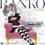  album_cover artist_request bird character_name cover drill_hair gloves idolmaster idolmaster_cinderella_girls kanzaki_ranko official_art owl red_eyes silver_hair thighhighs twin_drills twintails white_gloves 