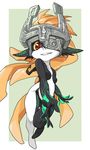  grin helmet imp long_hair midna oguro_(moyashi_2-hon) orange_hair pointy_ears red_eyes smile solo the_legend_of_zelda the_legend_of_zelda:_twilight_princess 