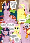  angel_(mlp) anthro blush breasts carrot comic english_text equine fluttershy_(mlp) friendship_is_magic horn my_little_pony nipples twilight_sparkle_(mlp) underwear unicorn wings 