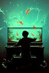  cat child cyril_rolando fish instrument male_focus original piano realistic solo water 