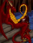  artimus_sendant bath demeterservant dragon fellatio female incest male oral oral_sex sex straight water wings 