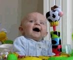  animated baby human laugh not_furry scared 