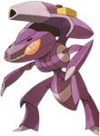  genesect highres insect no_humans official_art pokemon red_eyes sugimori_ken 