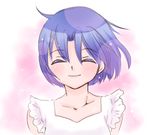  1girl blue_hair eyes_closed hanamutsuki lowres ranma_1/2 short_hair tendou_akane 