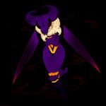  antennae bad_id bad_pixiv_id highres insect_girl insect_wings mikia_harris monster_girl purple_hair q-bee short_hair vampire_(game) wings 