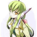  ashford_academy_uniform bangs c.c. code_geass green_hair long_hair poti_potio robot_ears school_uniform solo 